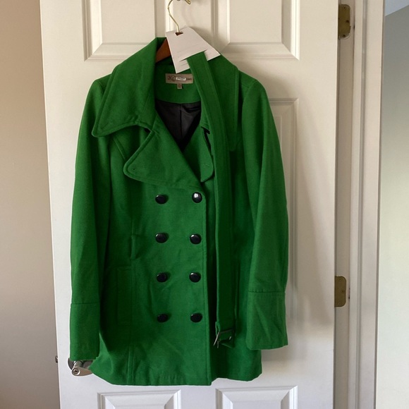Jackets & Coats Green Wool Pea Coat Poshmark
